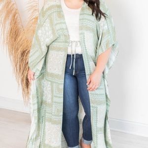 Plus Boho Duster Kimono